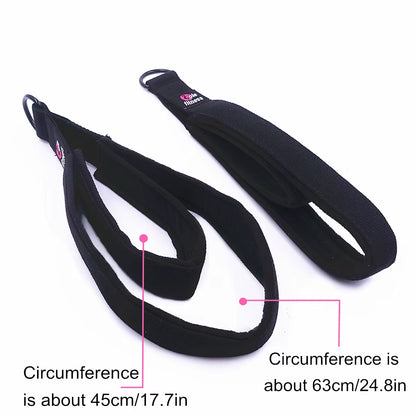 2PCS Pilates Double Loop Straps for Reformer Yoga Accessories for for Arm Leg Exercises Home Gym Workout Personal Pilates Straps