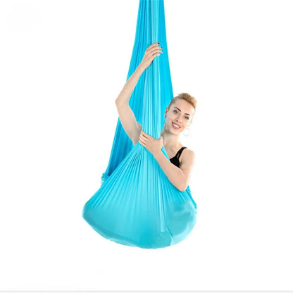 4M Yoga Flying Swing Aerial Yoga Hammock Swing Latest Multifunction Anti-Gravity Yoga Belts for Yoga Training Yoga for Sporting